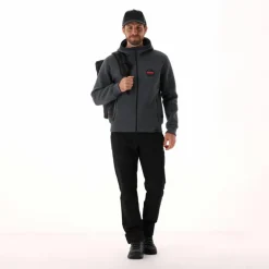 Wattierte Jacke aus Knit Tech für Herren mit Kapuze
