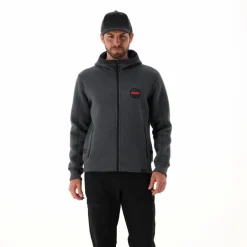 Wattierte Jacke aus Knit Tech für Herren mit Kapuze