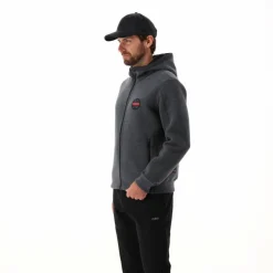 Wattierte Jacke aus Knit Tech für Herren mit Kapuze