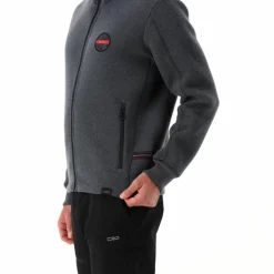 Wattierte Jacke aus Knit Tech für Herren mit Kapuze