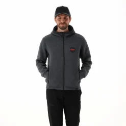 Wattierte Jacke aus Knit Tech für Herren mit Kapuze