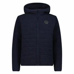 Wattierte Jacke aus Knit Tech für Herren mit Kapuze