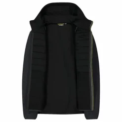 Wattierte Jacke aus Knit Tech für Herren mit Kapuze