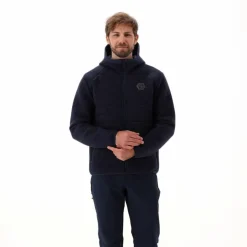 Wattierte Jacke aus Knit Tech für Herren mit Kapuze