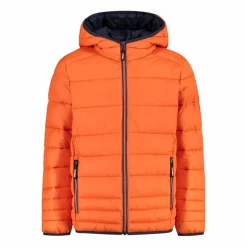 Wattierte Jungenjacke mit Kapuze