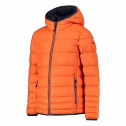 Wattierte Jungenjacke mit Kapuze