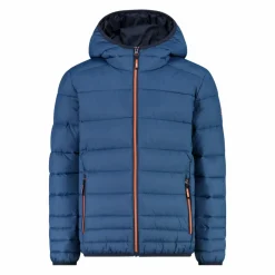Wattierte Jungenjacke mit Kapuze