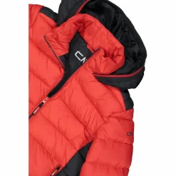 Wattierte Jungenjacke mit Kapuze