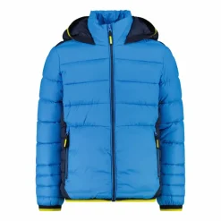 Wattierte Jungenjacke mit Kapuze