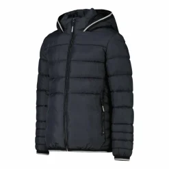 Wattierte Jungenjacke mit Kapuze