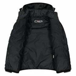 Wattierte Jungenjacke mit Kapuze