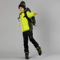 Wattierte Jungenjacke mit Kapuze