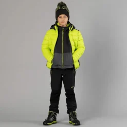 Wattierte Jungenjacke mit Kapuze