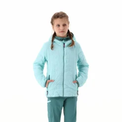 Wattierte Steppjacke mit Kapuze für Mädchen