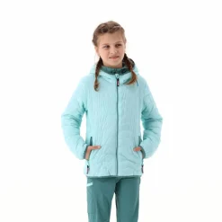 Wattierte Steppjacke mit Kapuze für Mädchen