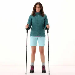 Wattierte Steppjacke mit Kapuze für Damen