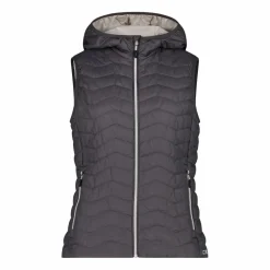 Wattierte Weste mit Kapuze für Damen