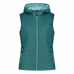 Wattierte Weste mit Kapuze für Damen