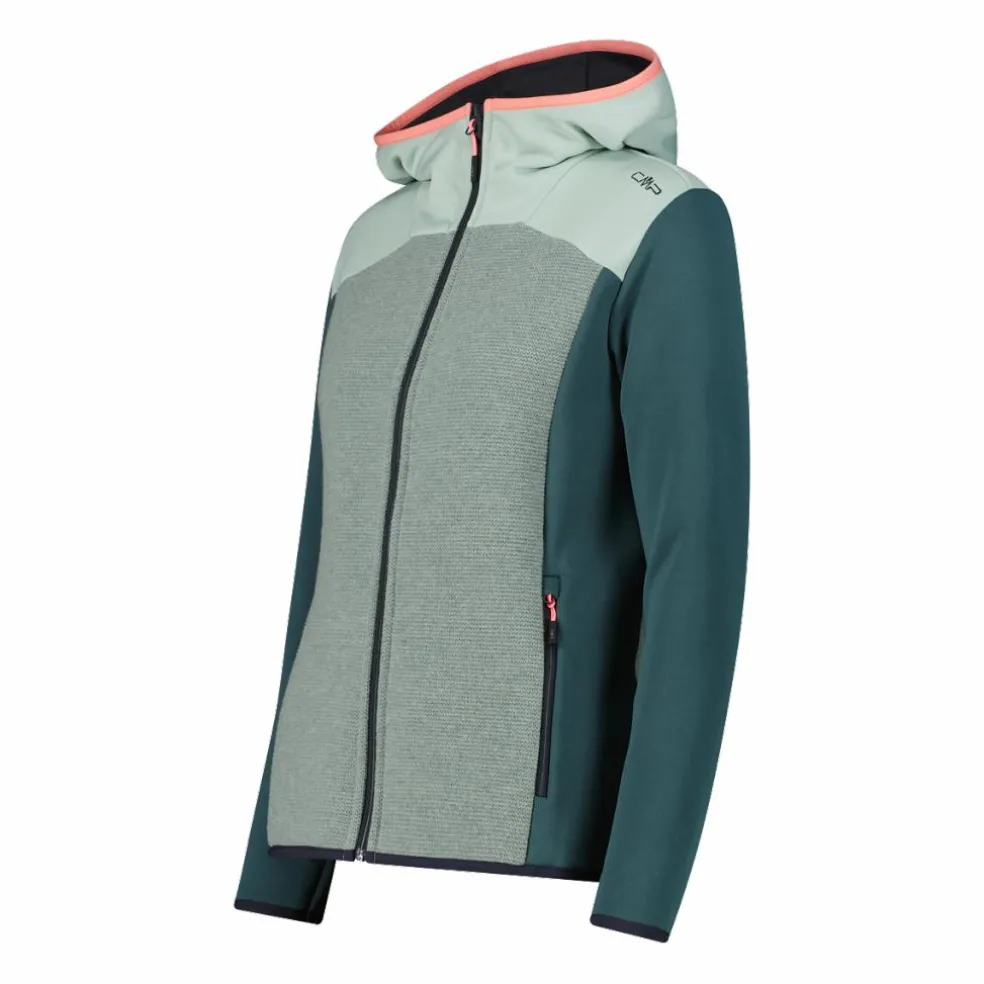 Wooltech-Damenjacke mit Kapuze