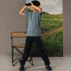 Zip-Off-Jungenhose aus Stretchgewebe