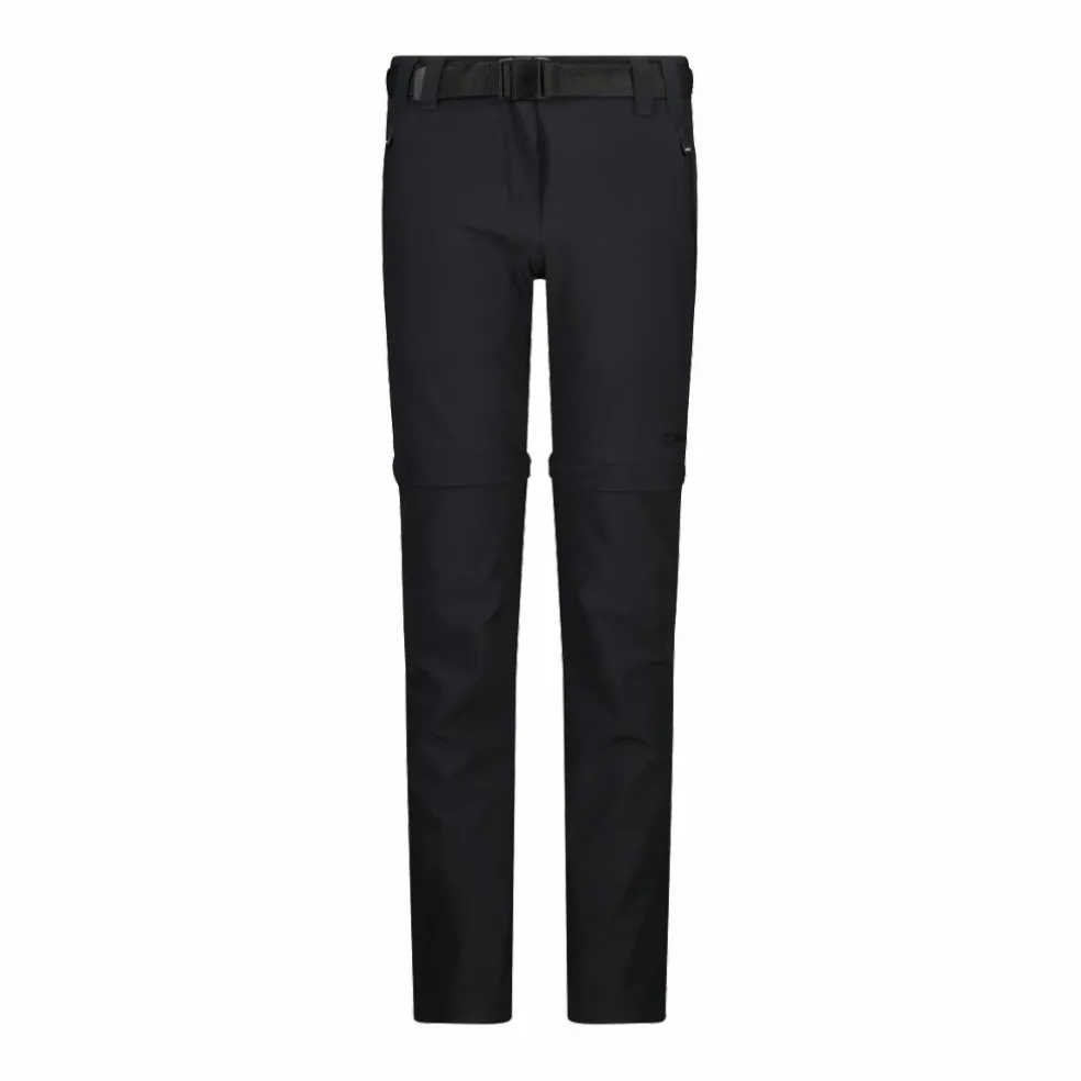 Zip-Off-Mädchenhose aus Stretchgewebe