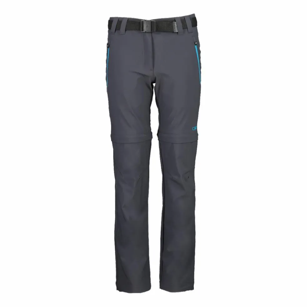 Zip-Off-Mädchenhose aus Stretchgewebe