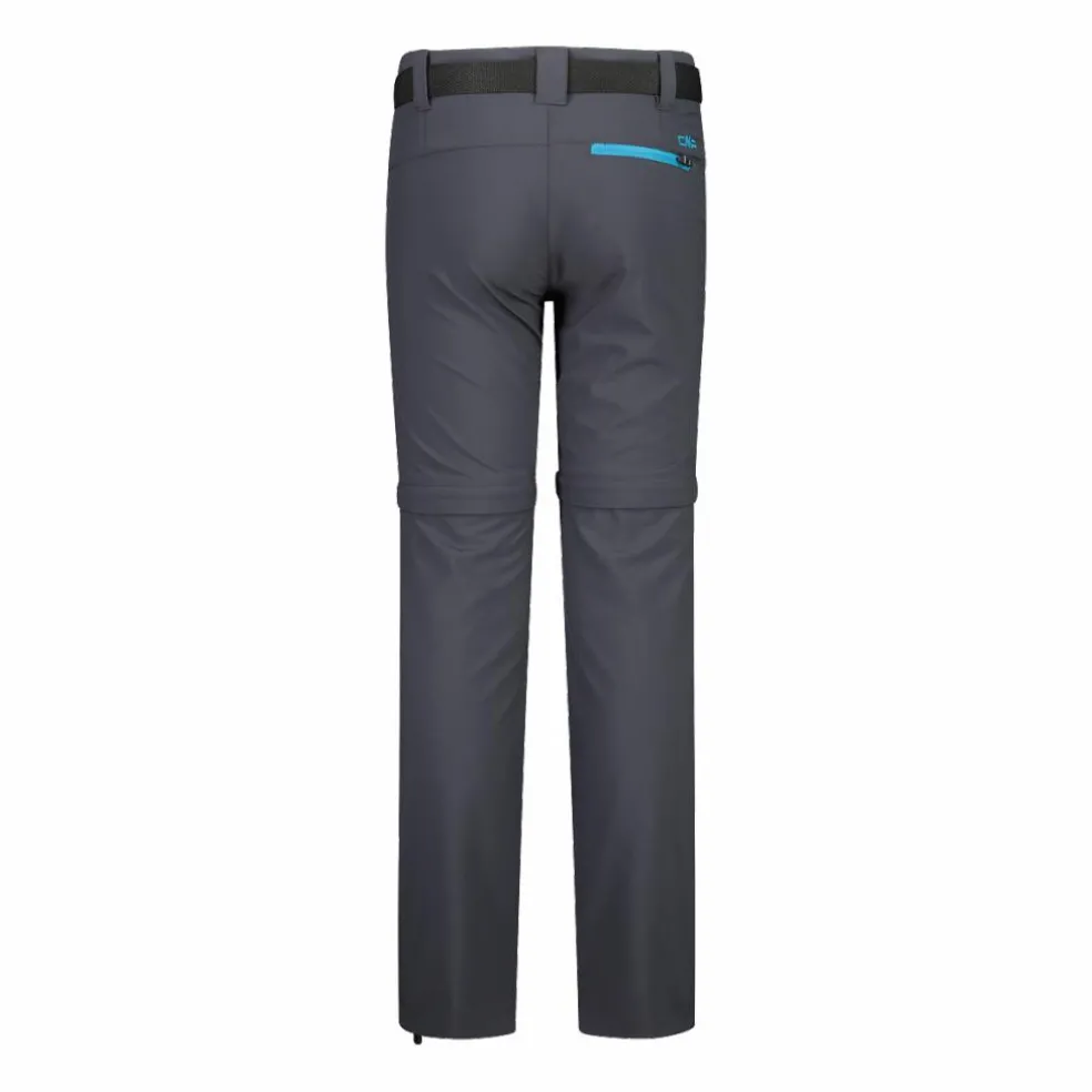 Zip-Off-Mädchenhose aus Stretchgewebe