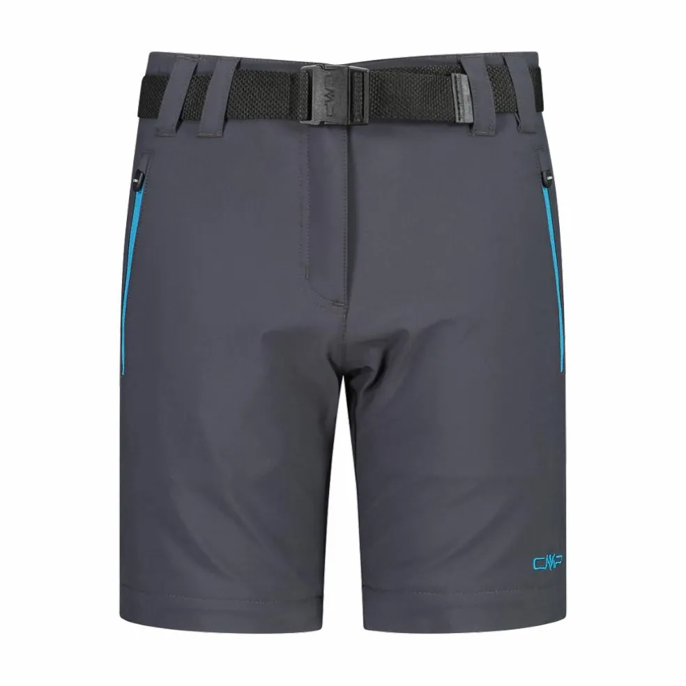 Zip-Off-Mädchenhose aus Stretchgewebe