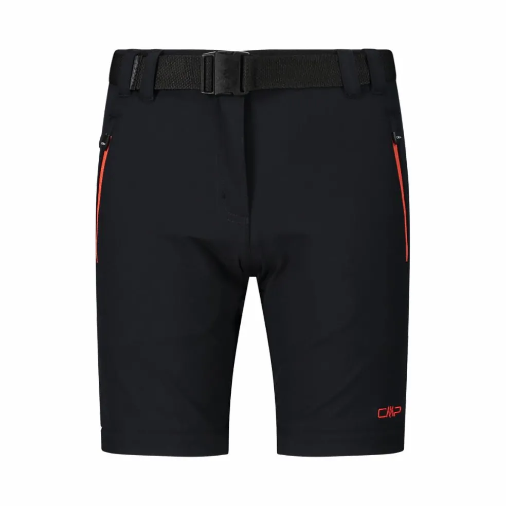 Zip-Off-Mädchenhose aus Stretchgewebe