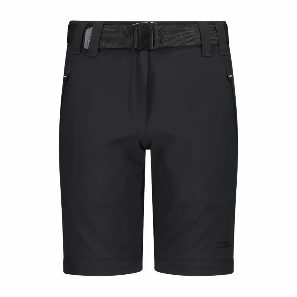 Zip-Off-Mädchenhose aus Stretchgewebe