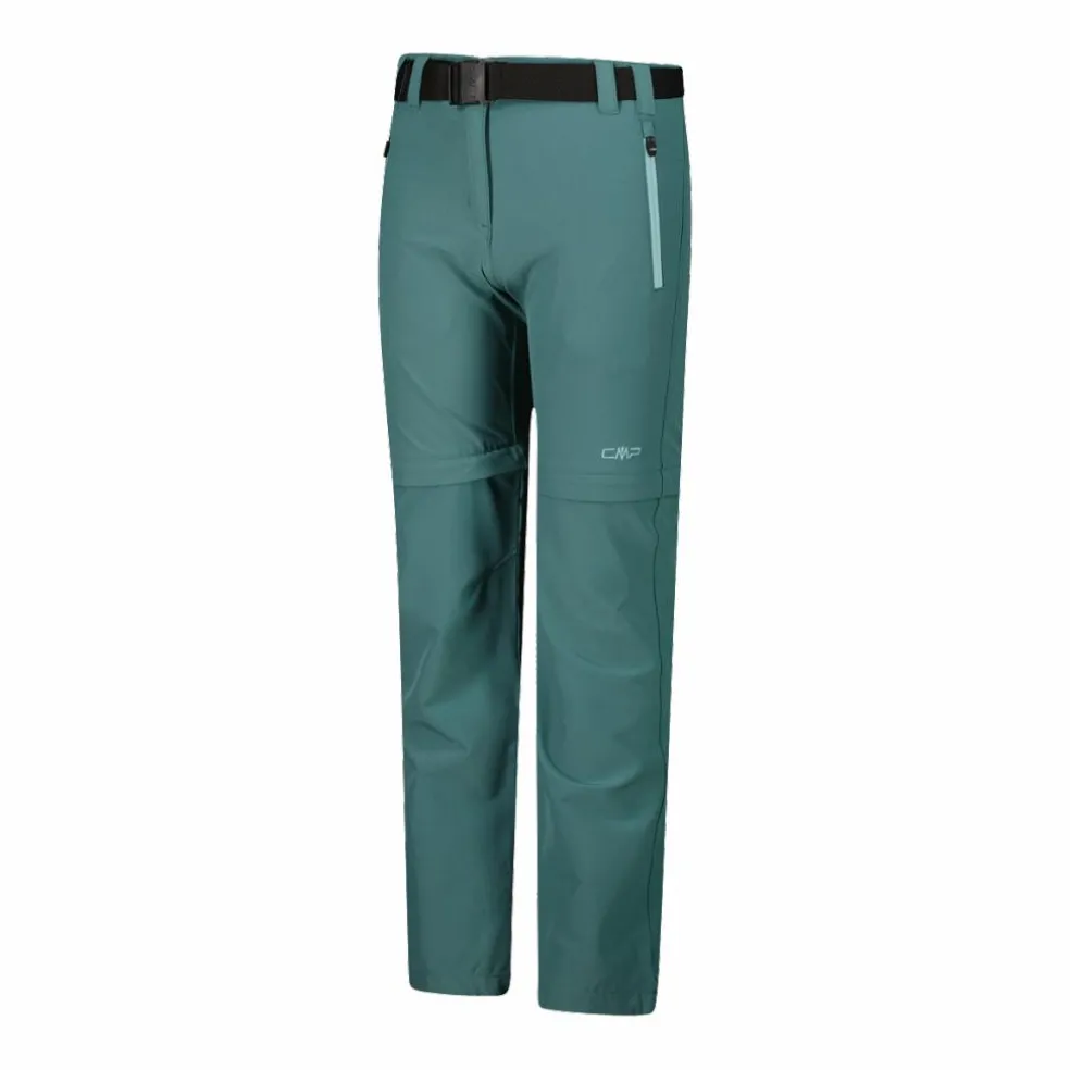 Zip-Off-Mädchenhose aus Stretchgewebe