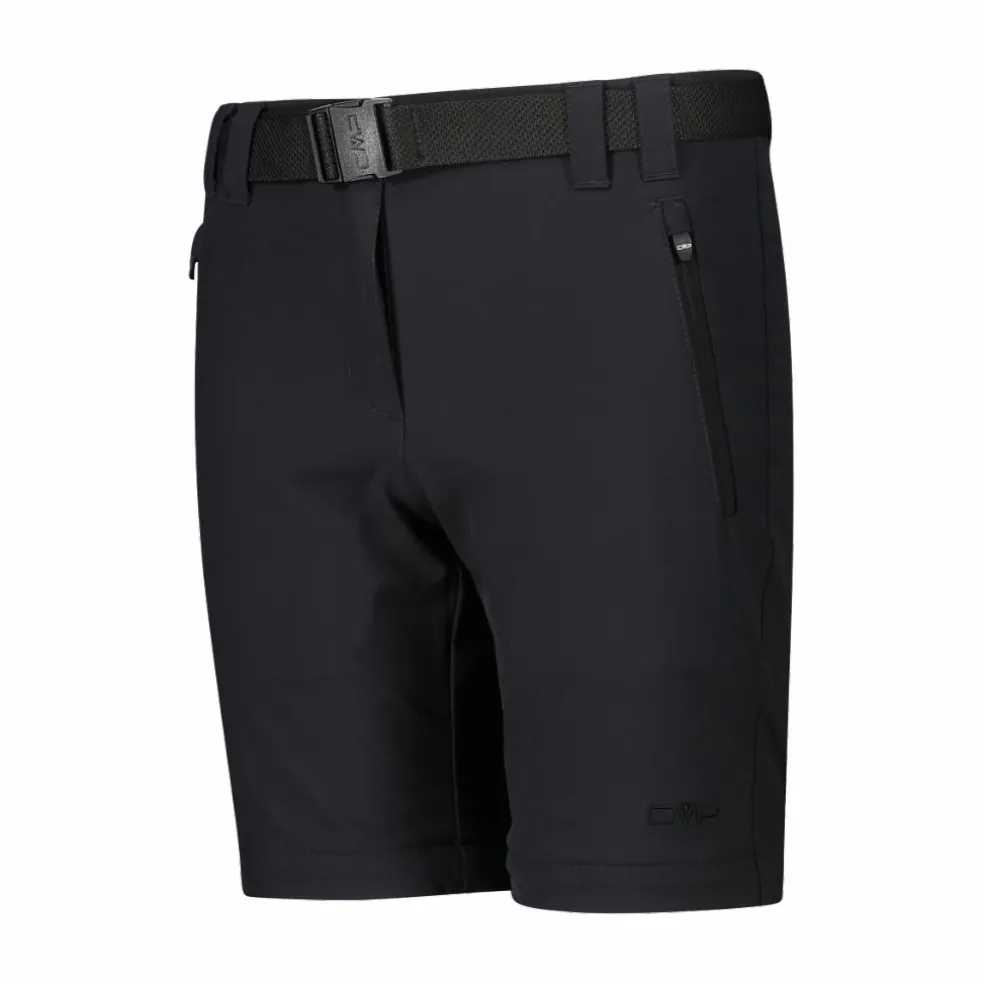 Zip-Off-Mädchenhose aus Stretchgewebe