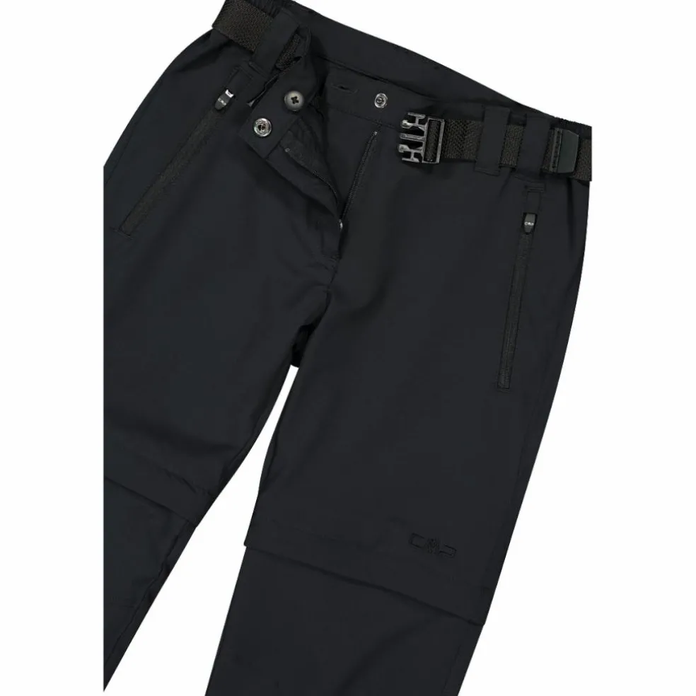 Zip-Off-Mädchenhose aus Stretchgewebe