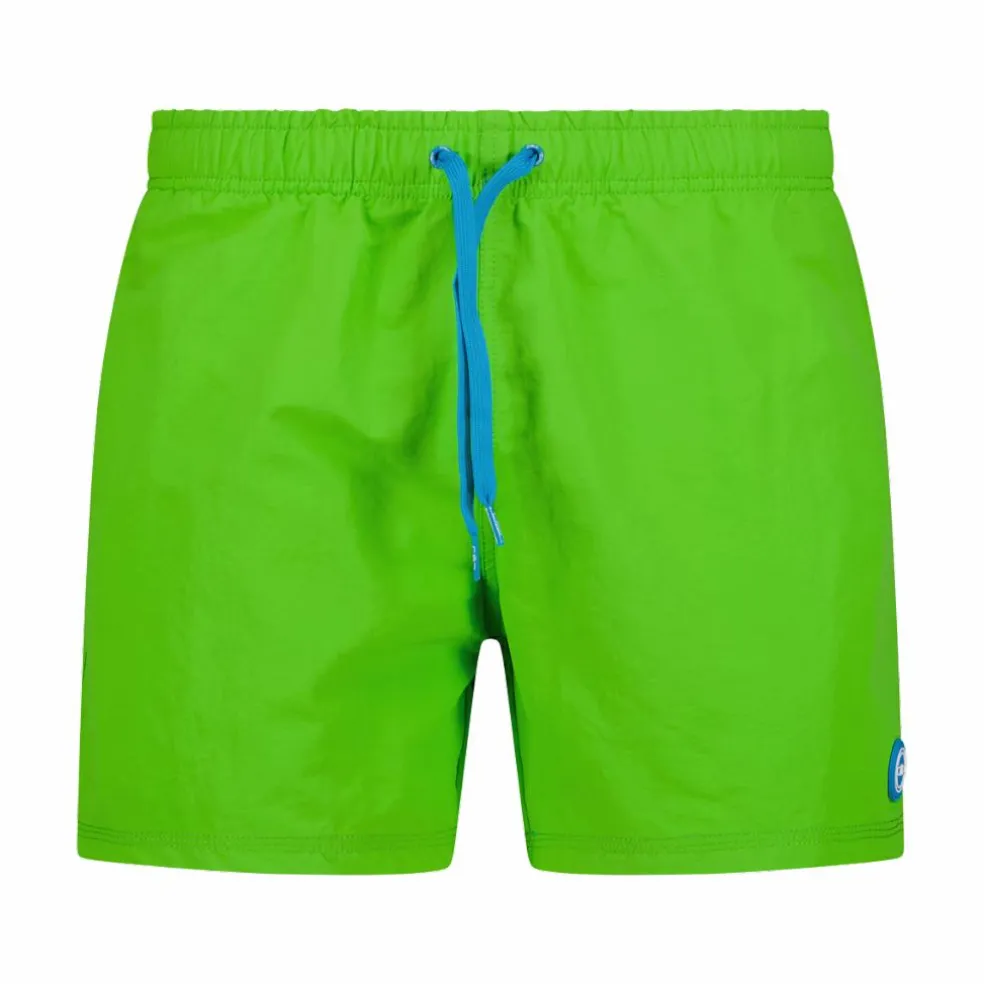 Zweifarbige Bermuda-Badeshorts