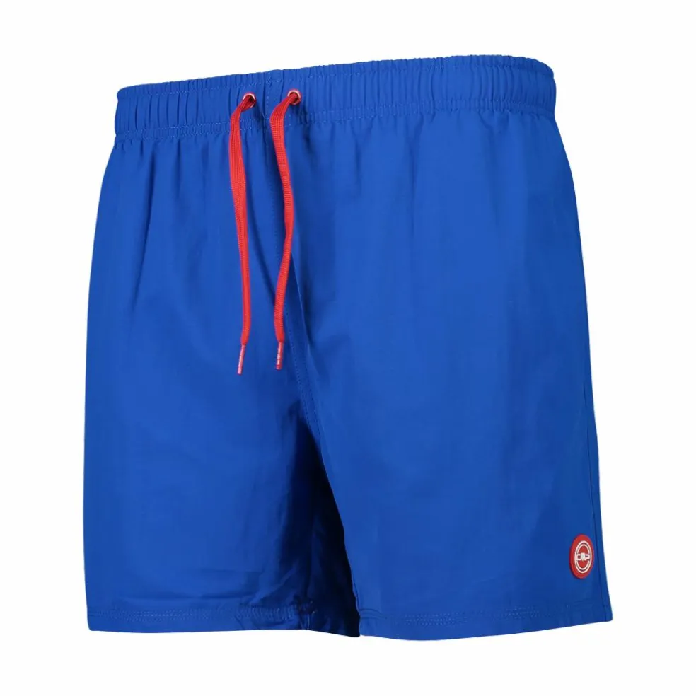 Zweifarbige Bermuda-Badeshorts