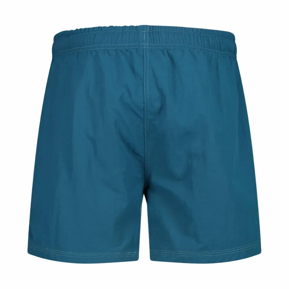 Zweifarbige Bermuda-Badeshorts