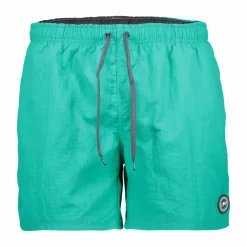 Zweifarbige Bermuda-Badeshorts